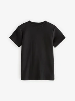 Zwart/antraciet - Set van 2 thermische T-shirts met korte mouwen (2-16jr)