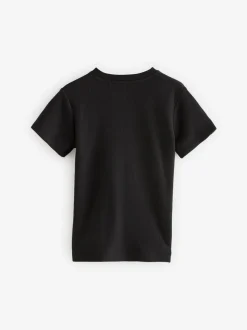 Zwart/antraciet - Set van 2 thermische T-shirts met korte mouwen (2-16jr)