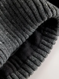 Zwart/antraciet - Thinsulate beanie-mutsen 2 stuks