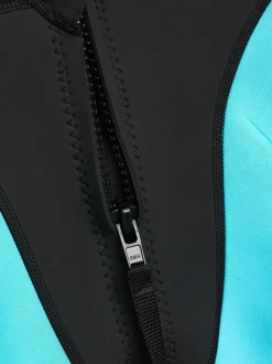 Zwart/blauw met lange mouw - Wetsuit (1 - 16 jr)