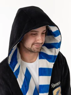 Zwart/blauw Ravenclaw - Vanilla Underground Harry Potter Hooded Bathrobe Dressing Gown