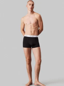 Zwart/blauw tonaal - Calvin Klein Icon Cotton Stretch Boxer Trunks 3 Pack