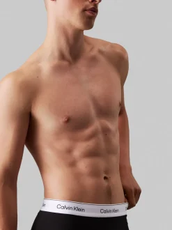 Zwart/blauw tonaal - Calvin Klein Icon Cotton Stretch Boxer Trunks 3 Pack