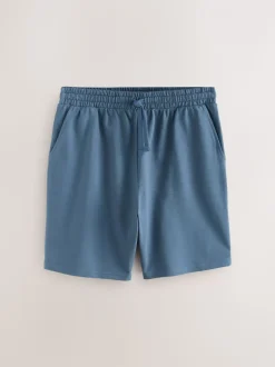Zwart/blauw/grijs - Loopback Soft Touch 5 Pack Joggers Shorts