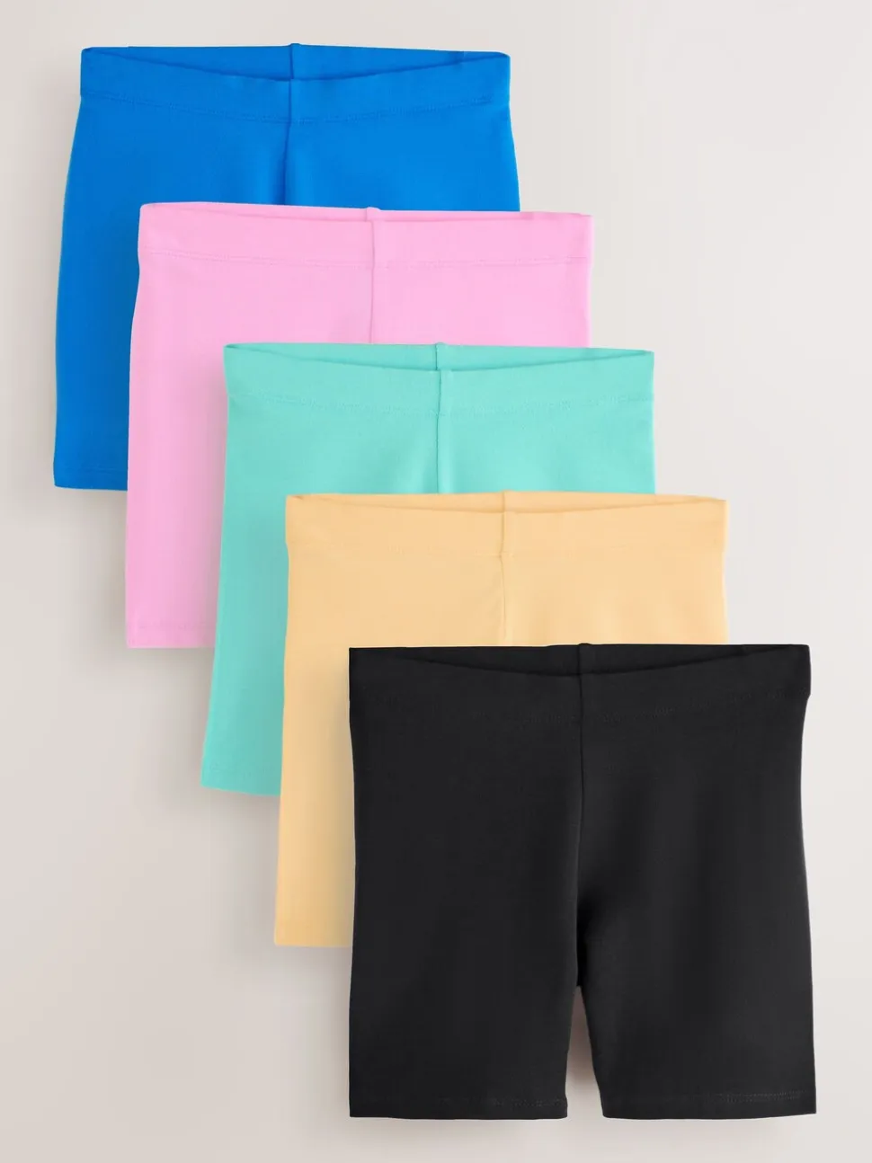 Zwart/blauw/roze/meerkleurig - Set van 5 fietsshorts (3 - 16 jr)