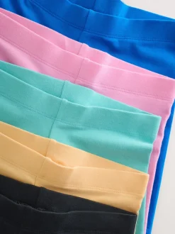 Zwart/blauw/roze/meerkleurig - Set van 5 fietsshorts (3 - 16 jr)