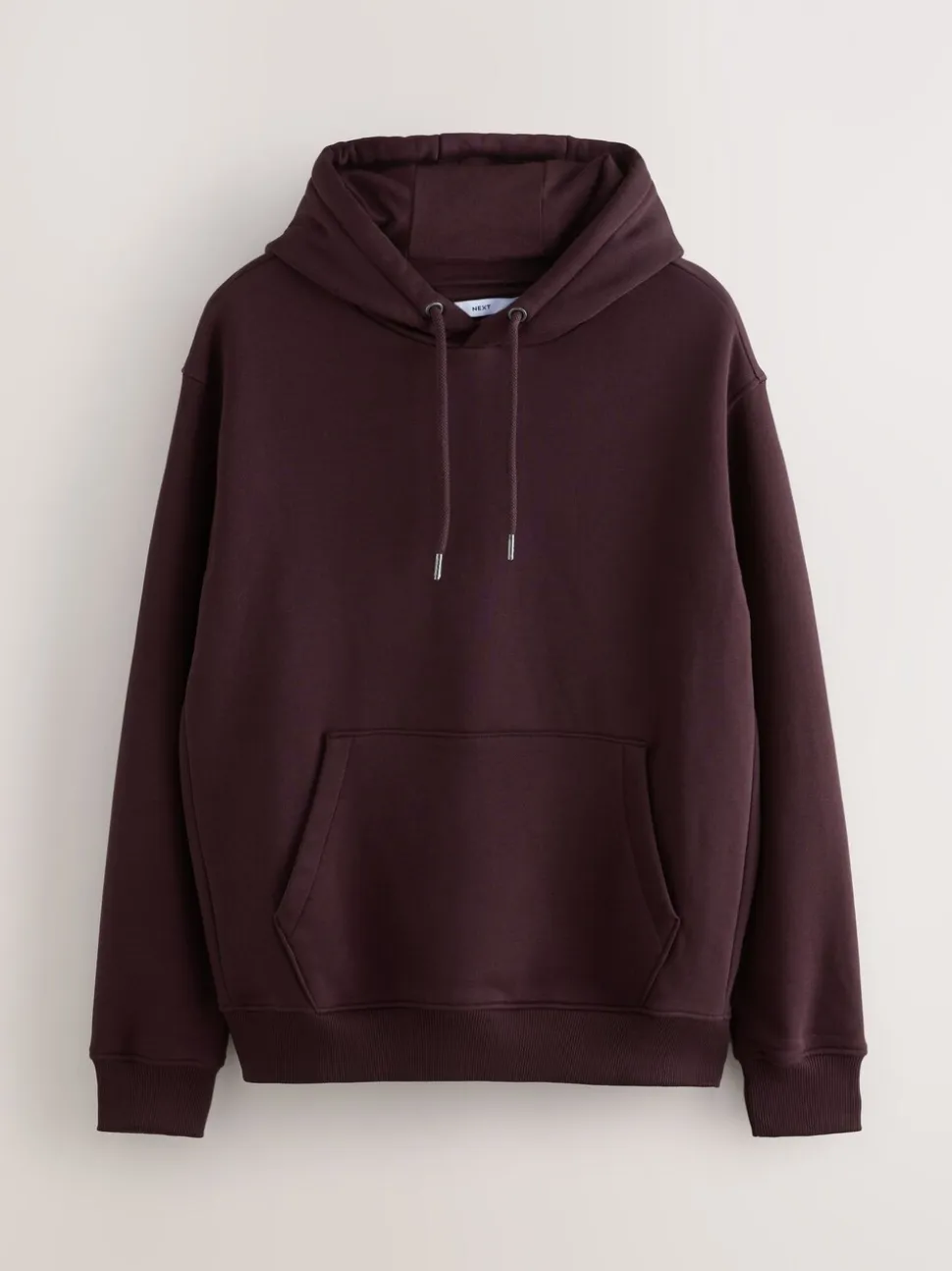 Zwart/Bourgondisch Rood - Cotton Rich Jersey Overhead Hoodies 2 Pack