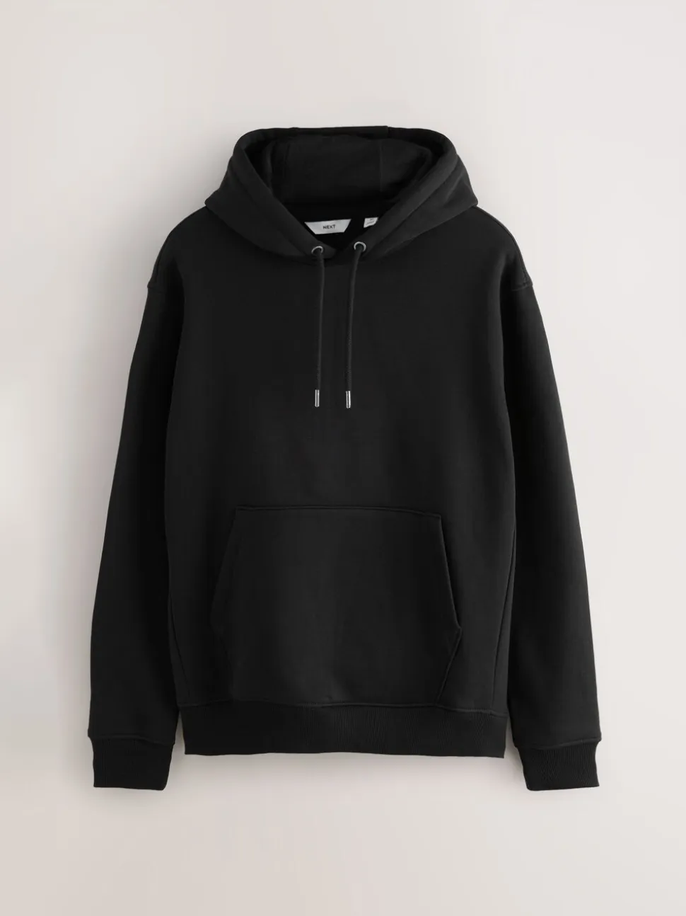 Zwart/Bourgondisch Rood - Cotton Rich Jersey Overhead Hoodies 2 Pack