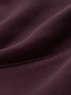 Zwart/Bourgondisch Rood - Cotton Rich Jersey Overhead Hoodies 2 Pack