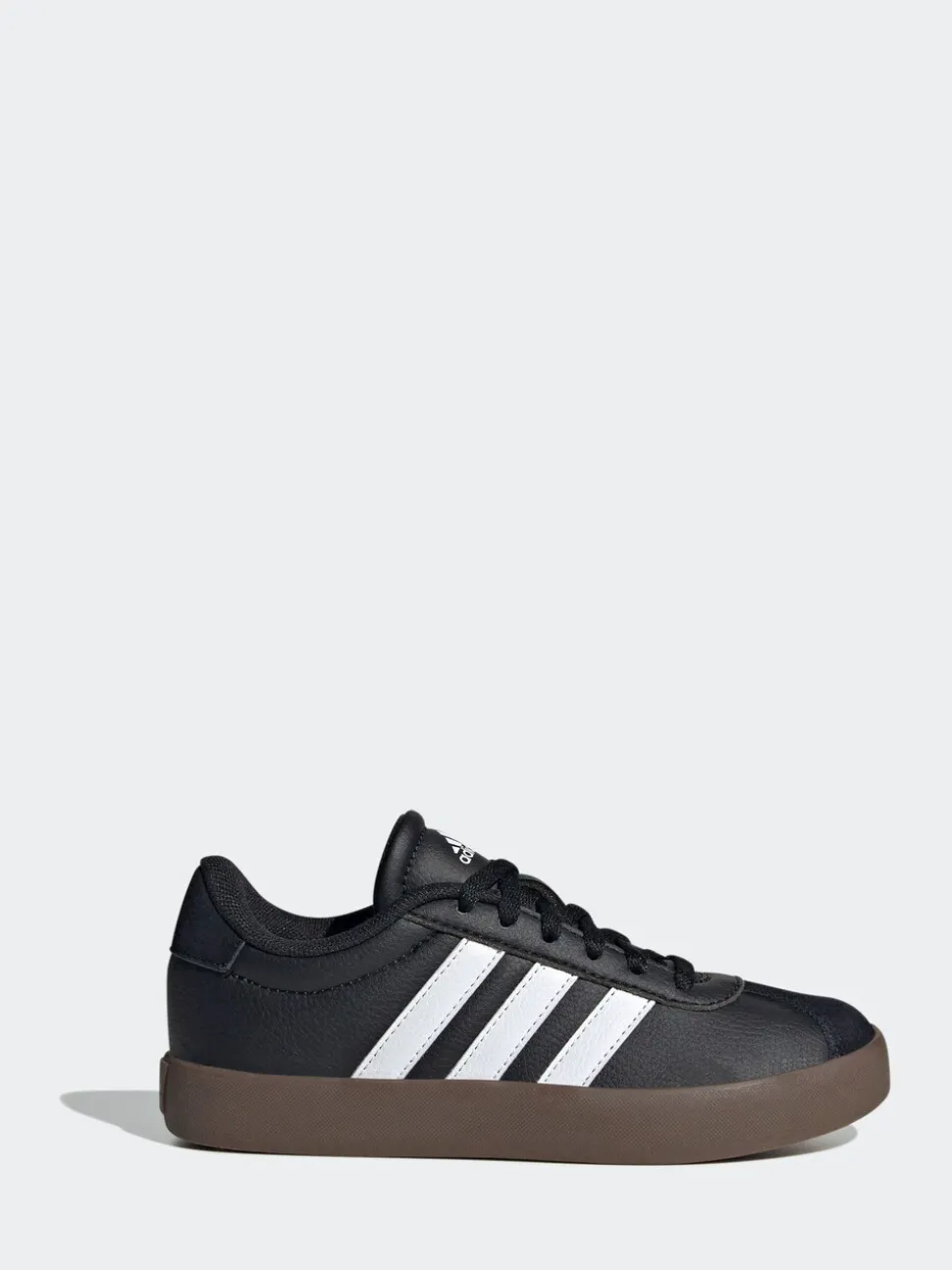 Zwart/bruin - adidas Vl Court 3.0 Suède sneakers met veters voor kinderen