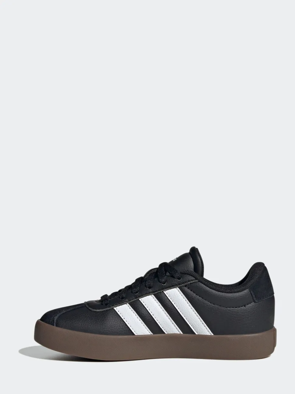Zwart/bruin - adidas Vl Court 3.0 Suède sneakers met veters voor kinderen