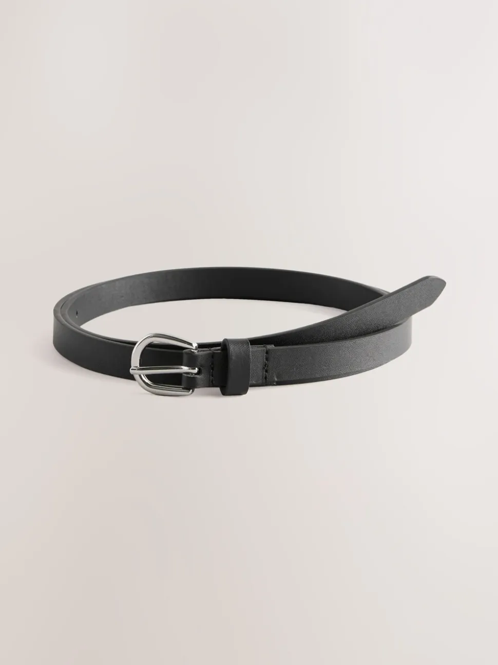 Zwart/bruin - PU Skinny Riemen 2 Pakket
