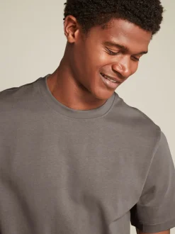 Zwart/Bruin/Licht Naturel - Relaxed fit - Verpakking van 3 T-shirts van zware stof