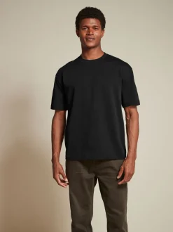 Zwart/Bruin/Licht Naturel - Relaxed fit - Verpakking van 3 T-shirts van zware stof