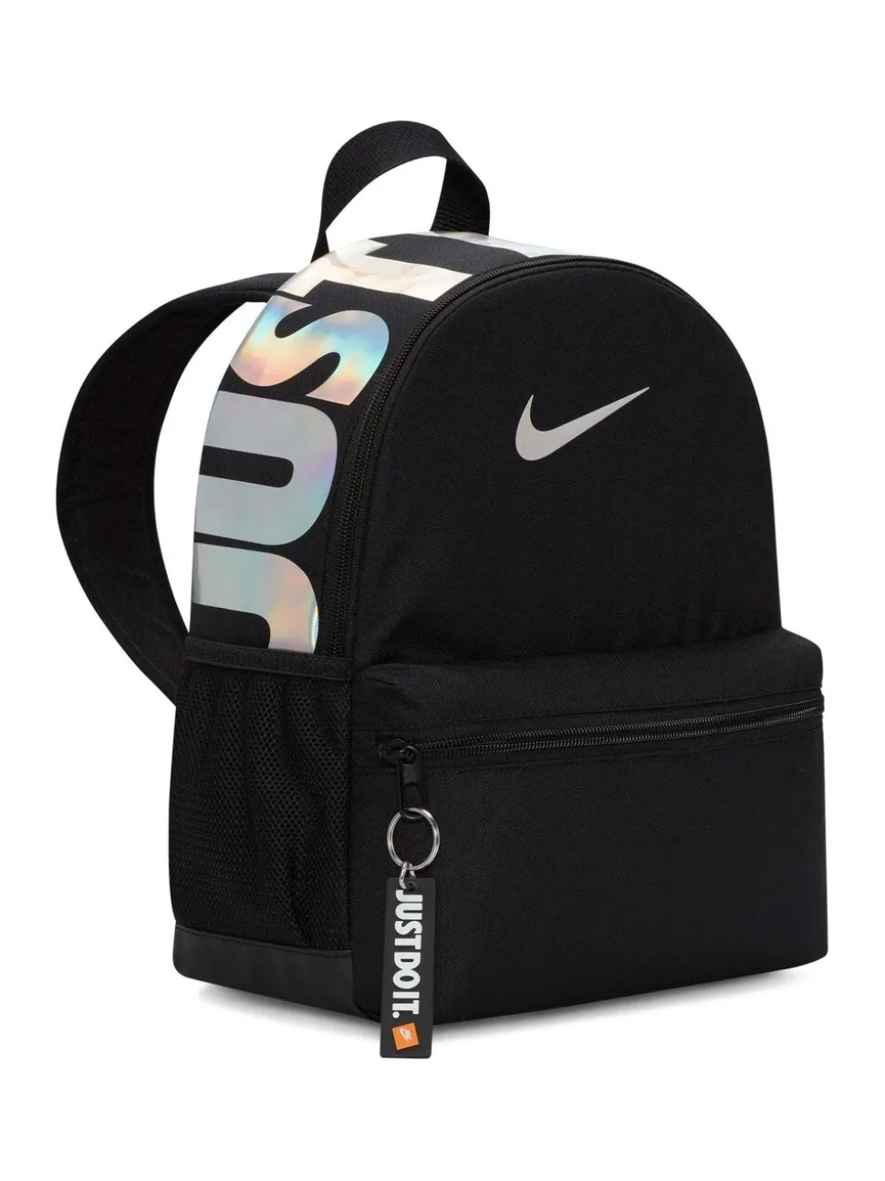 Zwart/chroom - Nike Brasilia JDI minirugzak voor kinderen