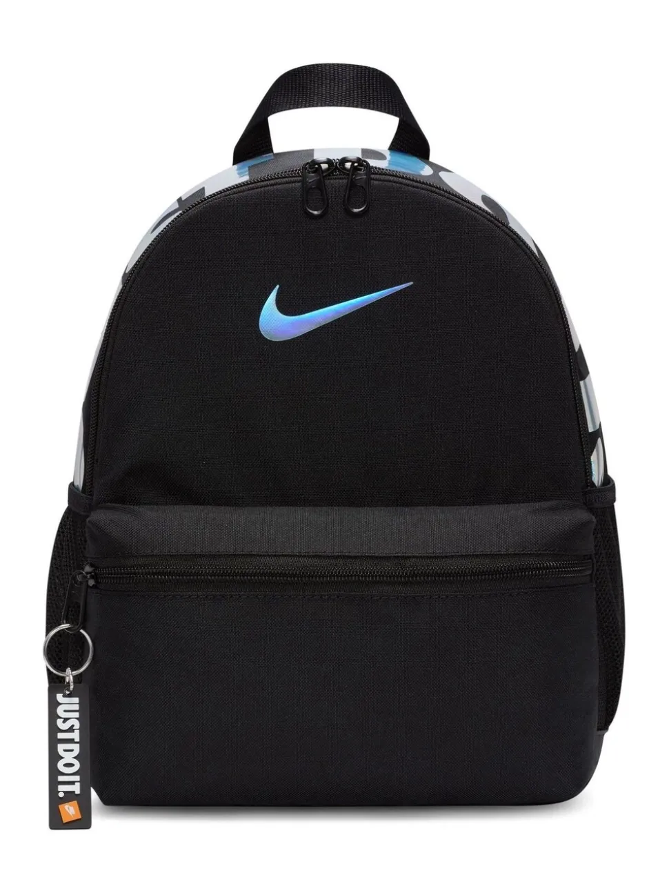 Zwart/chroom - Nike Brasilia JDI minirugzak voor kinderen
