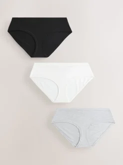 Zwart/crèmekleurig - Ultimate Comfort Cotton Knickers 3 Pack