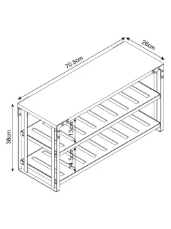 Zwarte Bronx Console schoenendoos