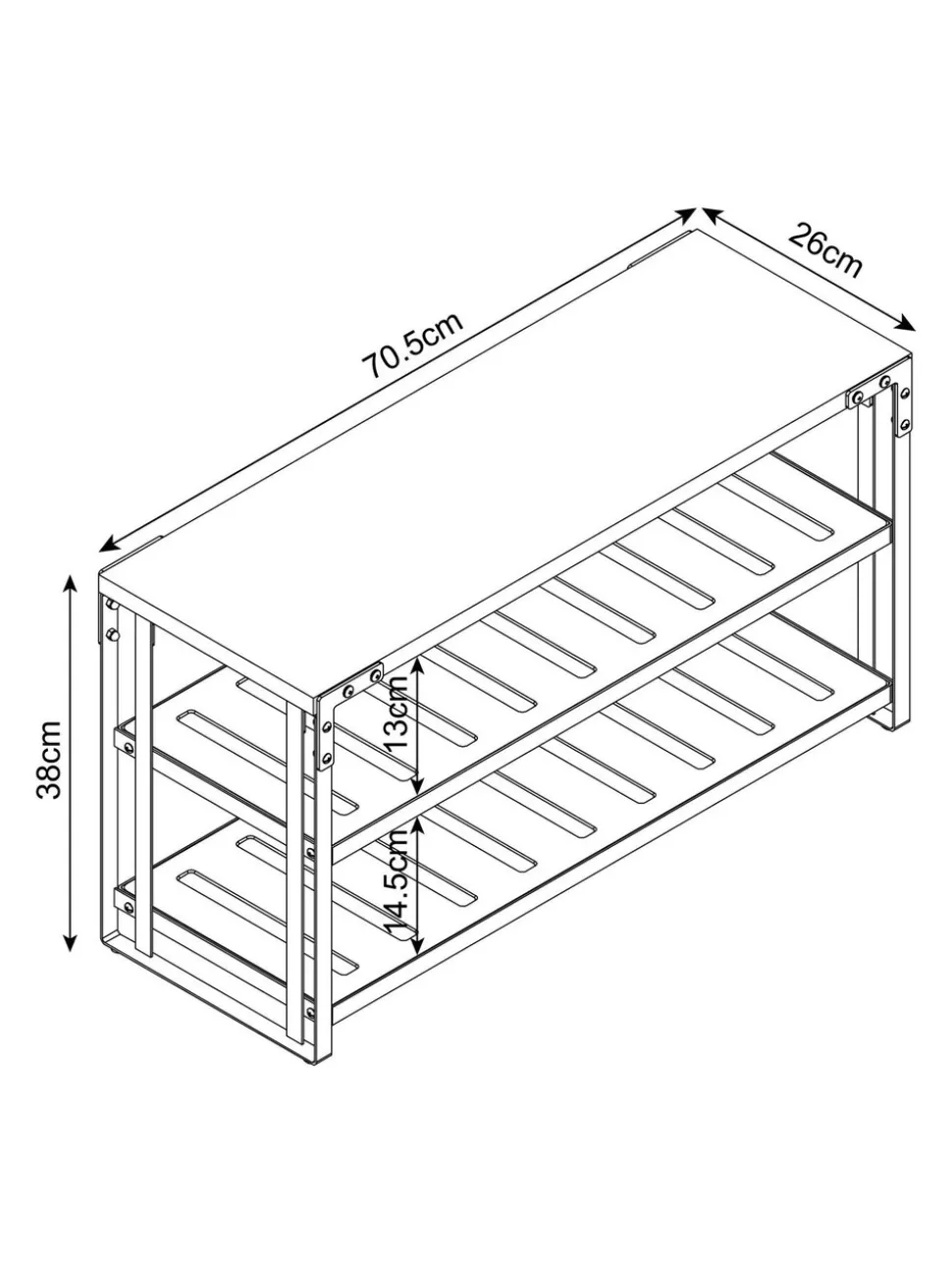 Zwarte Bronx Console schoenendoos