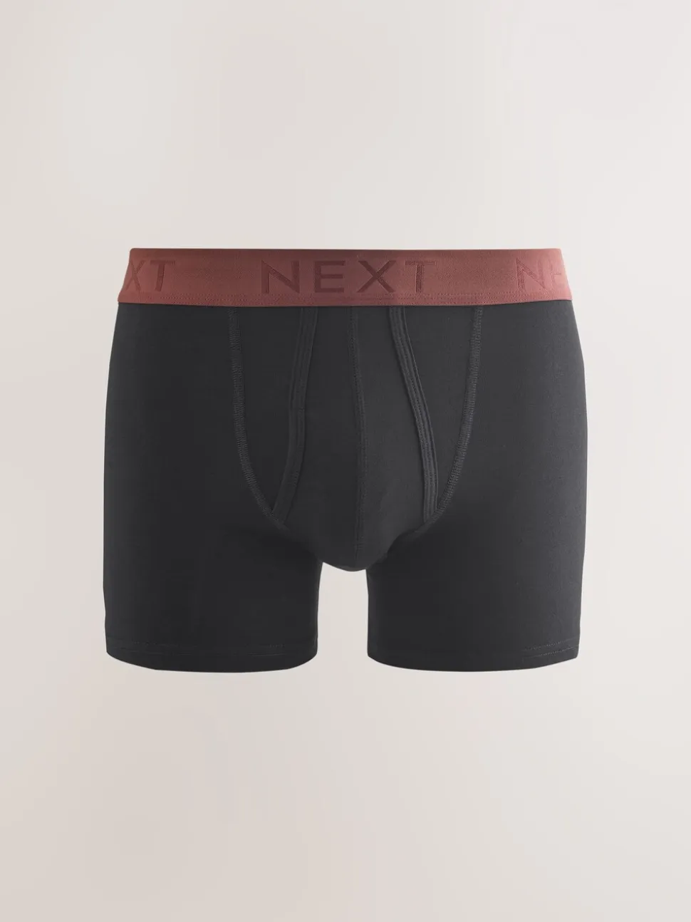 Zwarte en blauwe/bruine taillebanden - Standaard - 10 Boxershorts zonder plooi