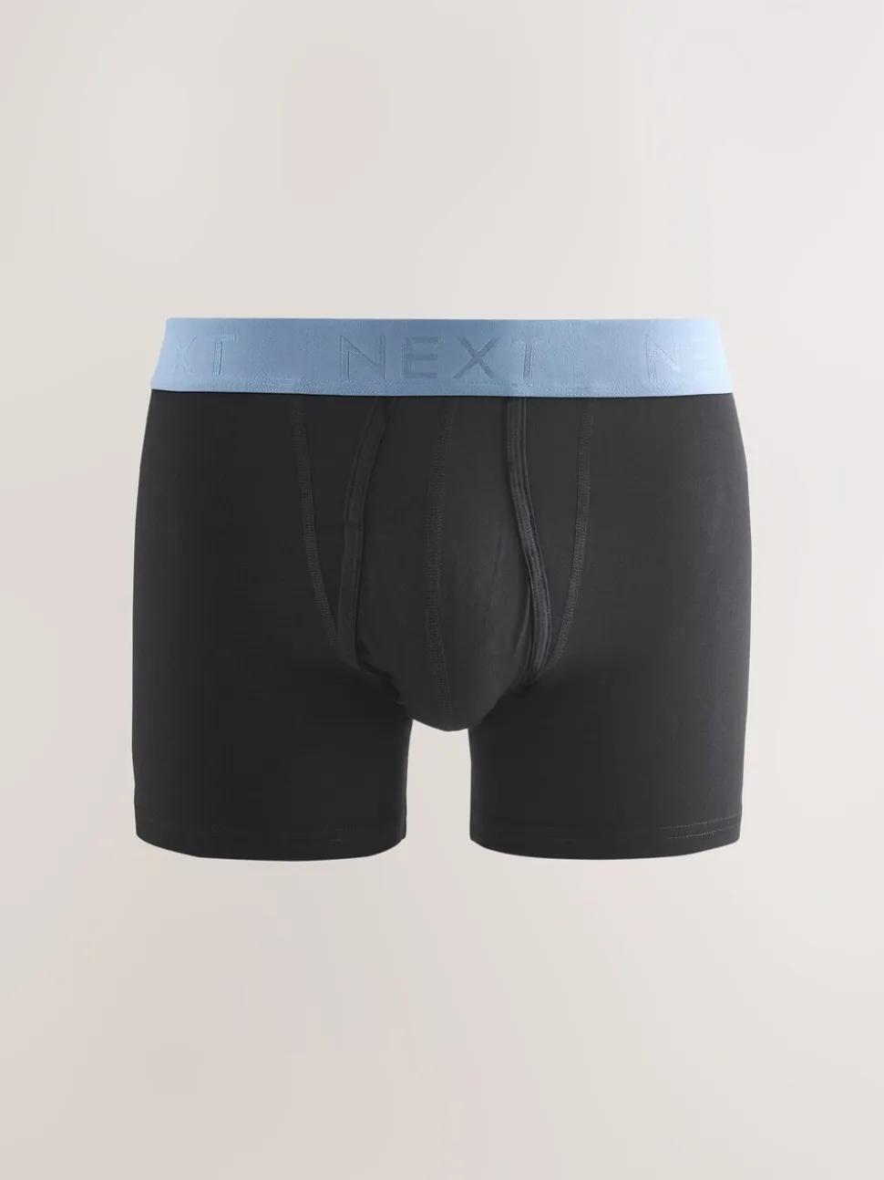 Zwarte en blauwe/bruine taillebanden - Standaard - 10 Boxershorts zonder plooi