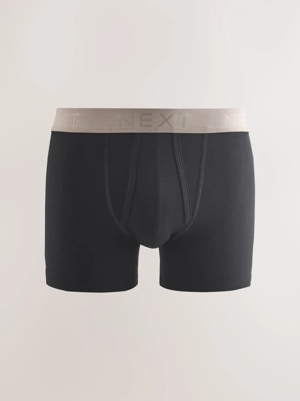 Zwarte en blauwe/bruine taillebanden - Standaard - 10 Boxershorts zonder plooi
