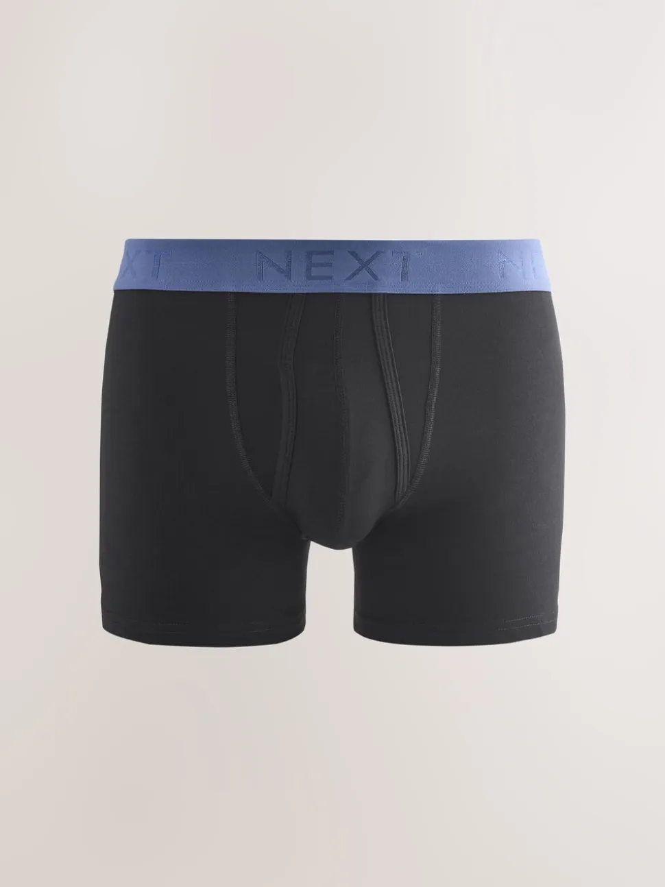 Zwarte en blauwe/bruine taillebanden - Standaard - 10 Boxershorts zonder plooi