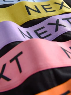 Zwarte glanzende taillebanden - Hipster boxers van katoenrijke mix