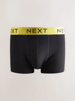 Zwarte glanzende taillebanden - Hipster boxers van katoenrijke mix