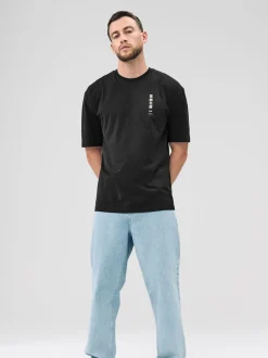 Zwarte Hokusai - Relaxed fit - T-shirt met kunstenaars/artiestlicentie