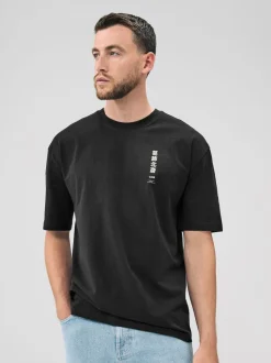 Zwarte Hokusai - Relaxed fit - T-shirt met kunstenaars/artiestlicentie