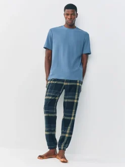 Zwarte ruit - Textured Cosy Motionflex Cuffed Pyjamas Set