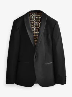 Zwarte sjaalkraag - Slim Fit - Smoking: colbert