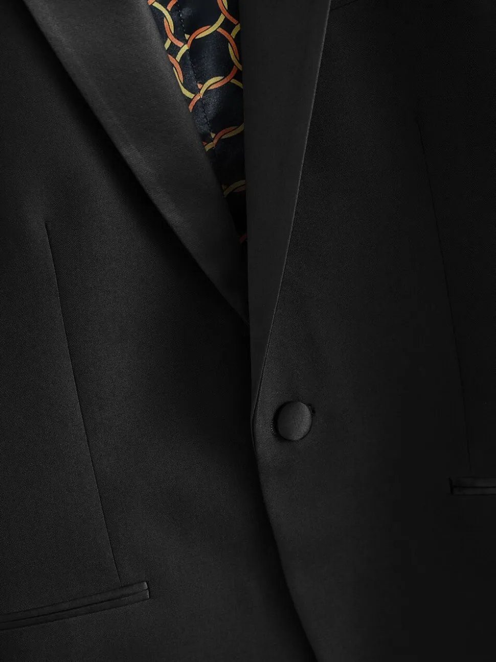Zwarte sjaalkraag - Slim Fit - Smoking: colbert