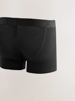 Zwarte tailleband - Verpakking van 5 trunks boxer
