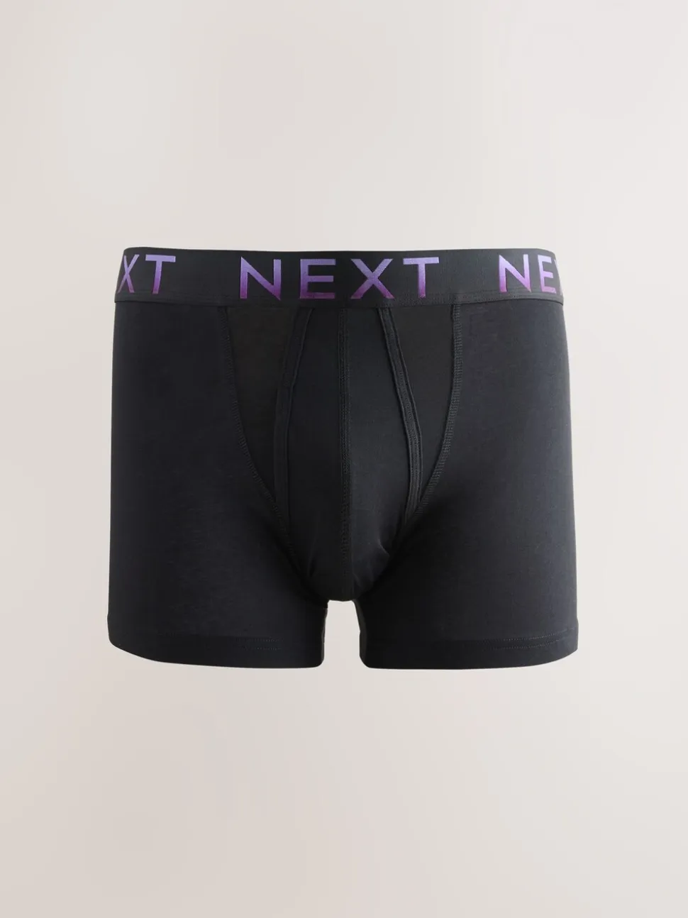 Zwarte tailleband met felgekleurde tekst in ombré - Hipster boxers van katoenrijke mix