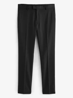 Zwarte tape met details - Slim Fit - Pantalon in smokingstijl