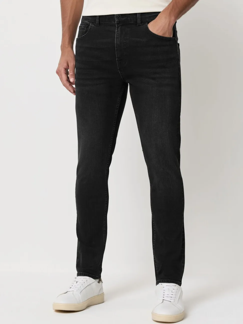 Zwarte wassing - Enkele - Skinny fit klassieke stretchy jeans