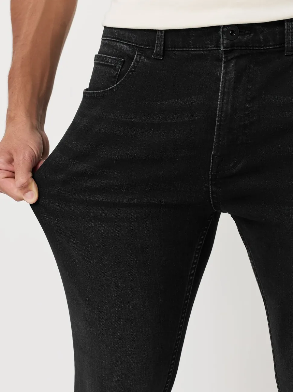 Zwarte wassing - Enkele - Skinny fit klassieke stretchy jeans