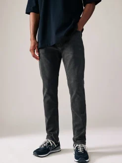 Zwarte wassing - Strakke Pasvorm - Comfortabele stretchjeans