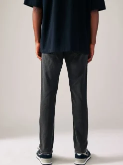 Zwarte wassing - Strakke Pasvorm - Comfortabele stretchjeans
