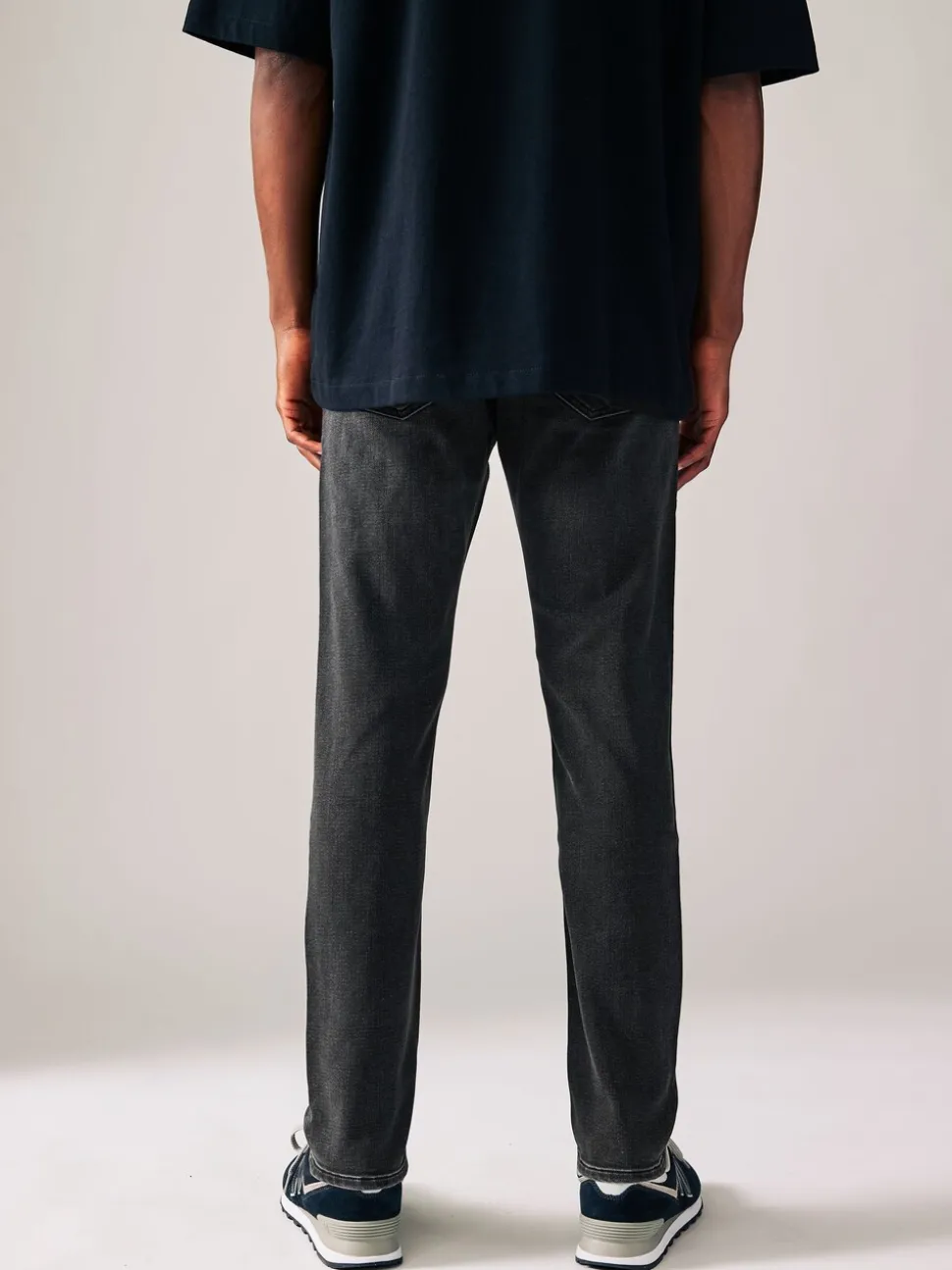 Zwarte wassing - Strakke Pasvorm - Comfortabele stretchjeans