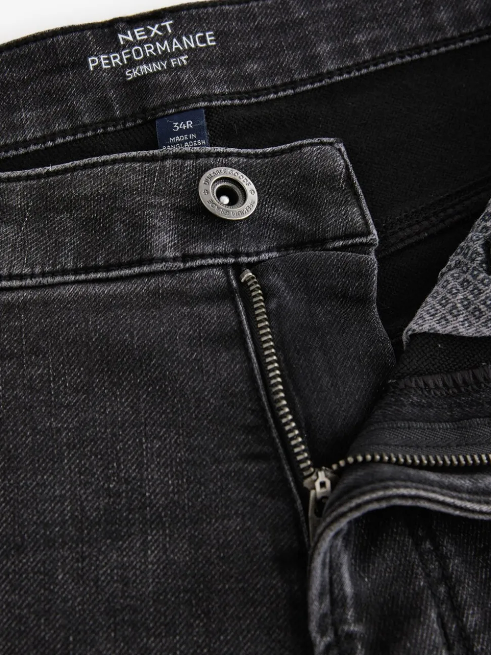 Zwarte wassing - Strakke Pasvorm - Comfortabele stretchjeans