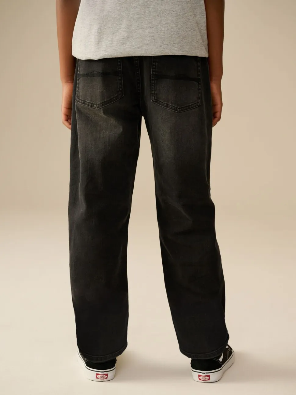 Zwarte wassing - Stretchjeans (3-17jr)