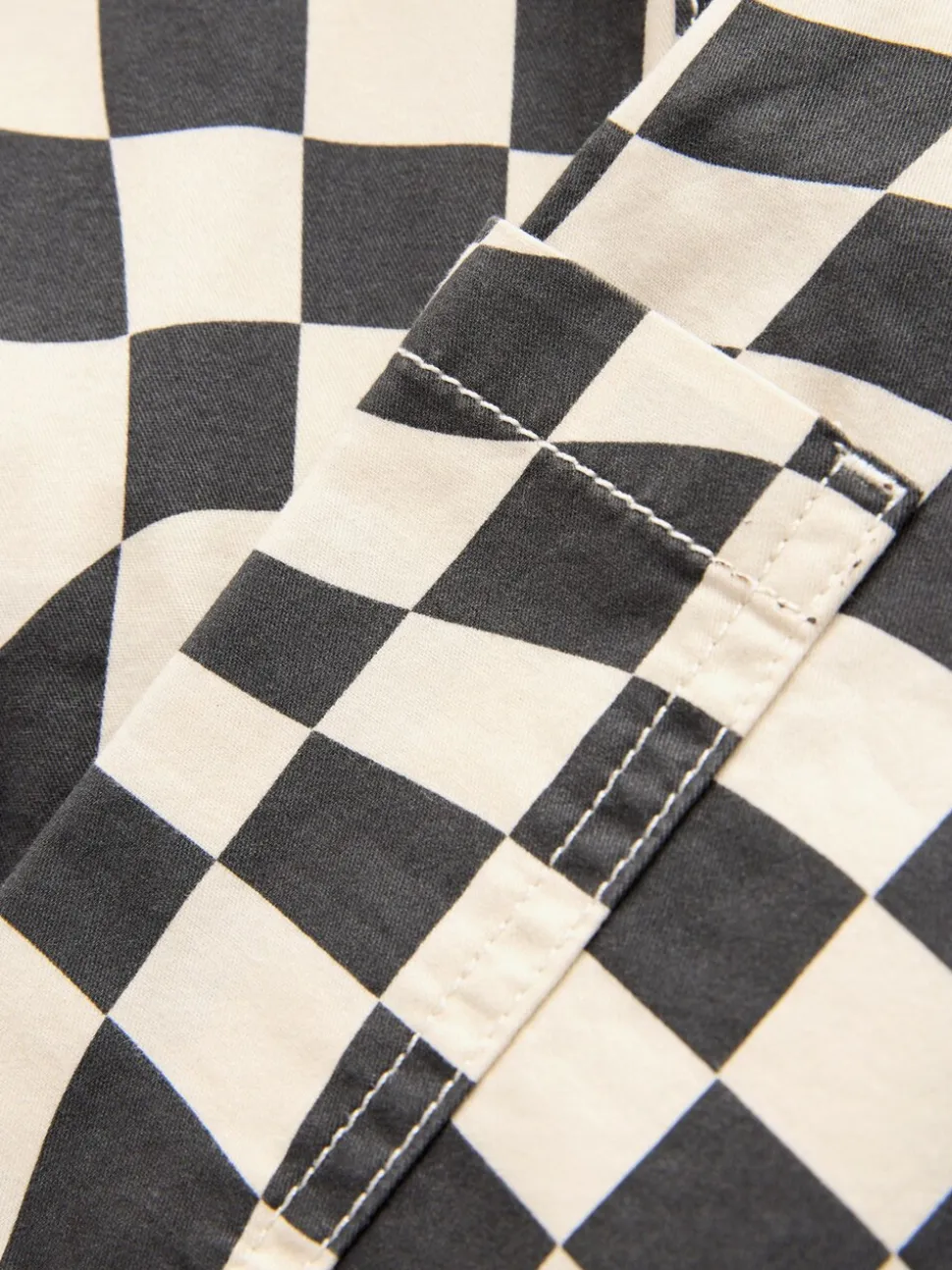 Zwart/ecru dambordprint - Tuinbroek (3mnd -7jr)