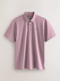 Zwart/Ecru/Blauw/Groen/Roze - Normale Pasvorm - Set van 5 jersey poloshirts met korte mouwen