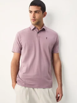 Zwart/Ecru/Blauw/Groen/Roze - Normale Pasvorm - Set van 5 jersey poloshirts met korte mouwen