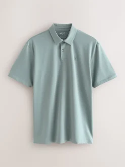 Zwart/Ecru/Blauw/Groen/Roze - Normale Pasvorm - Set van 5 jersey poloshirts met korte mouwen
