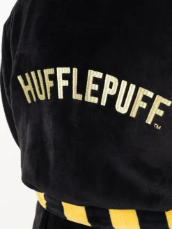 Zwart/geel Huffelpuf - Vanilla Underground Harry Potter Hooded Bathrobe Dressing Gown