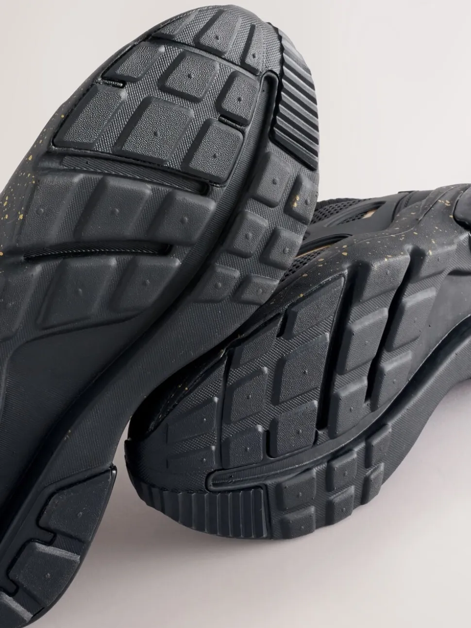 Zwart/goud - Elastische sportschoenen